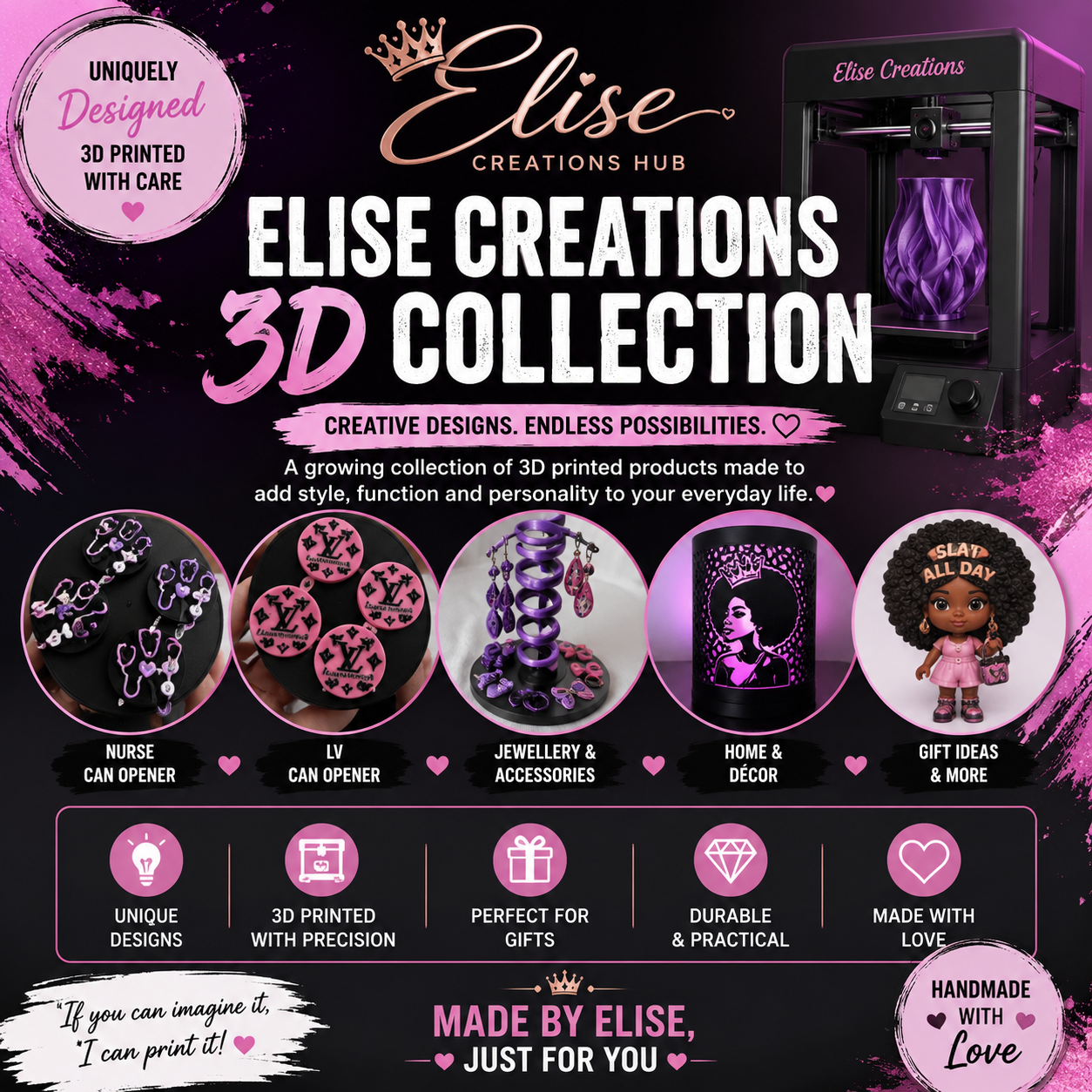 Elise Creations 3D Collection