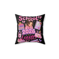 🎀 School Leavers 2026 Cute Messy Bun Cushion Cover ✨📚