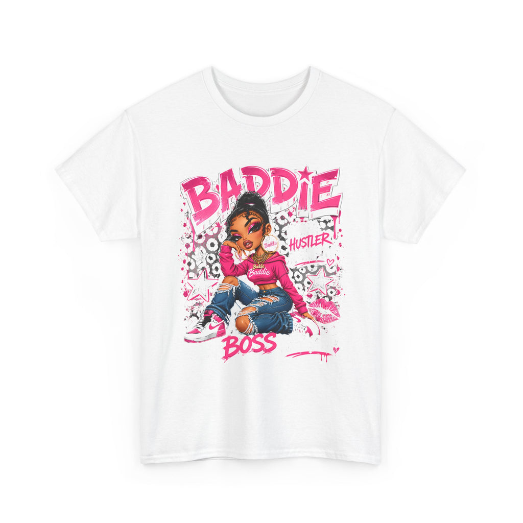 Boss Level Tshirt  in pink background