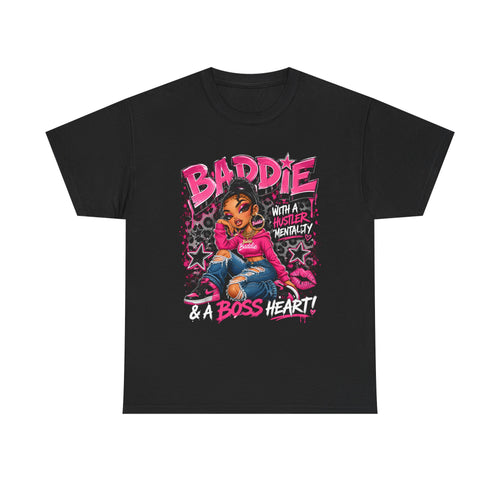 Boss Level Tshirt  in pink background