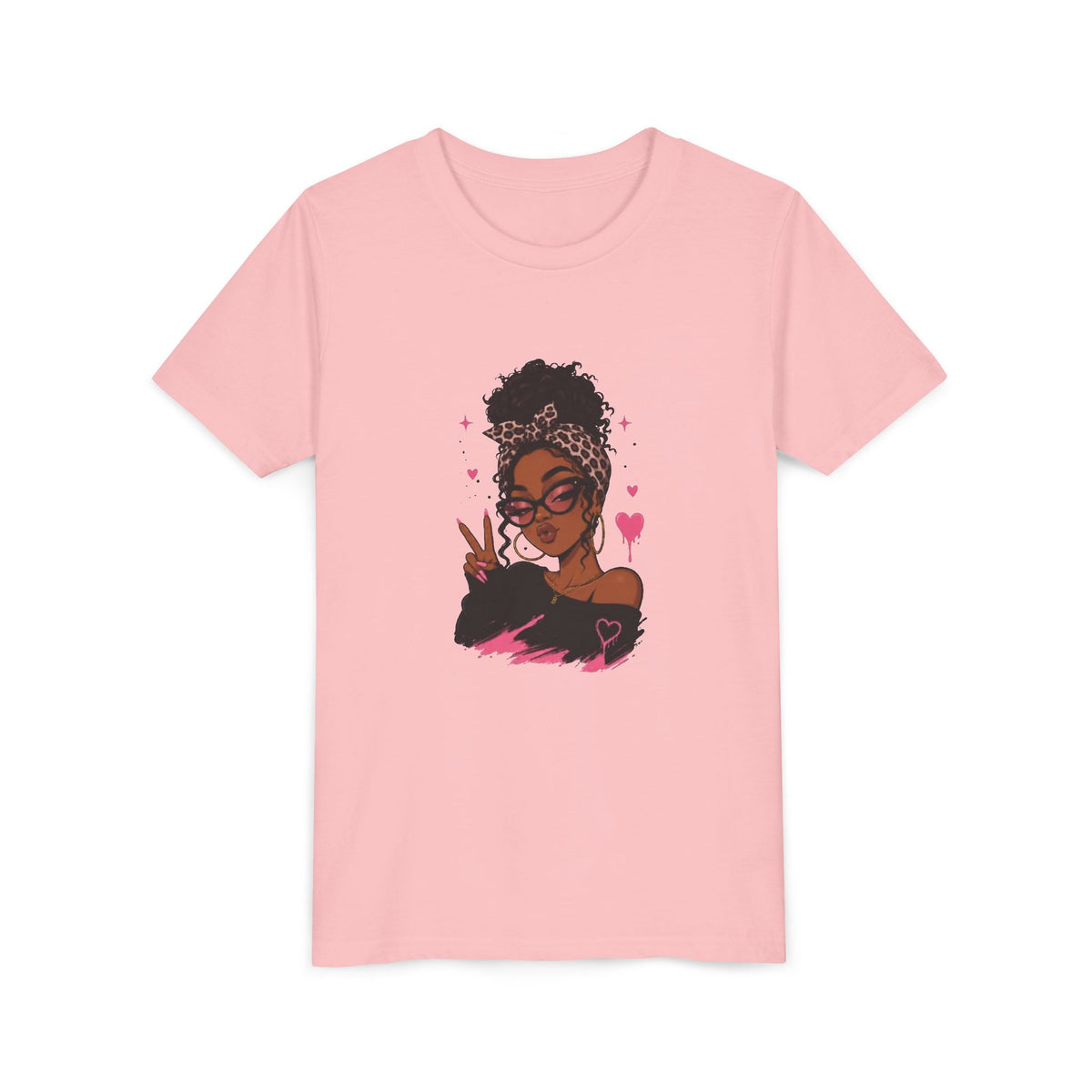 👑 Pink Queen Vibes Youth T-Shirt 👑