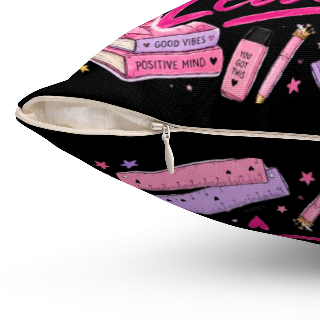 🎀 School Leavers 2026 Cute Messy Bun Cushion Cover ✨📚