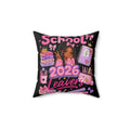 👑 School Leavers 2026 boxbraids hairstyle Cushion Cover 🎀✨