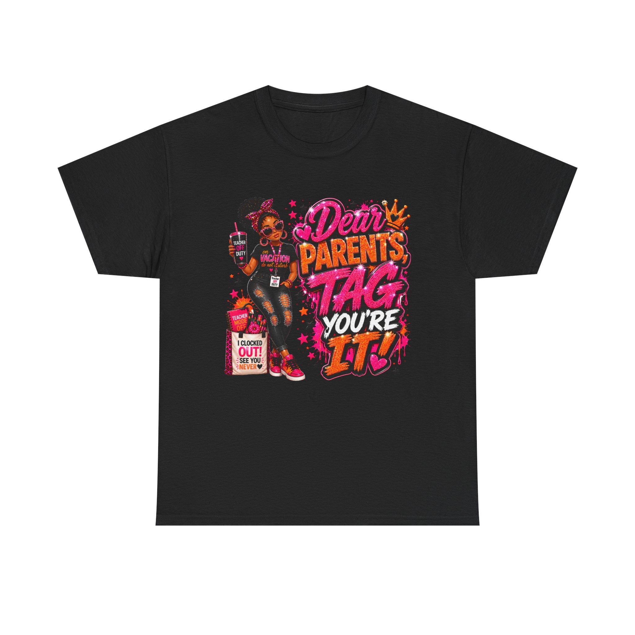 8🌴 Dear Parents, Tag You're It! Teacher Off Duty Summer Vacation T-Shirt