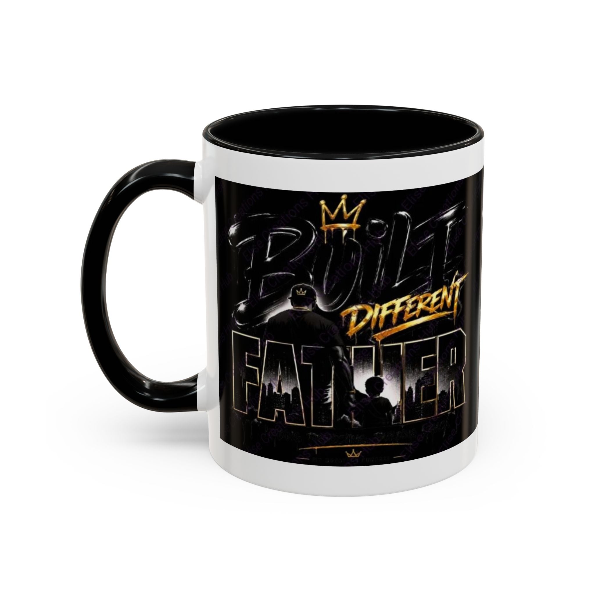 👑🖤 Built Different Father Mug 🖤👑 (11, 15oz)