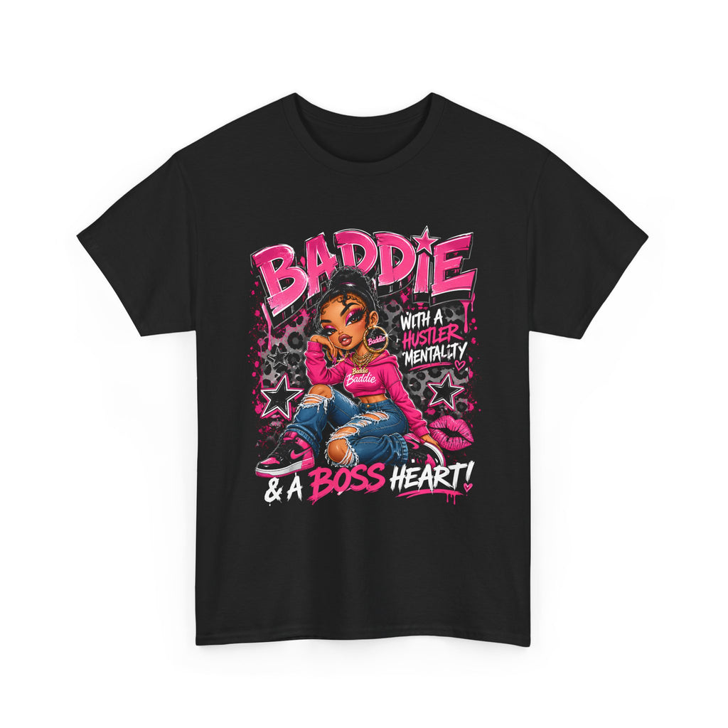 Boss Level Tshirt  in pink background