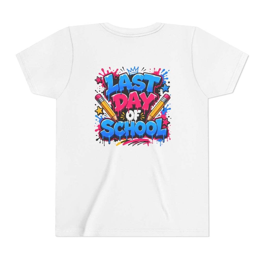 🎓 Last Day of School Kids T-Shirt | Front & Back Design | Personalised School Leavers Tee 2026oʻ