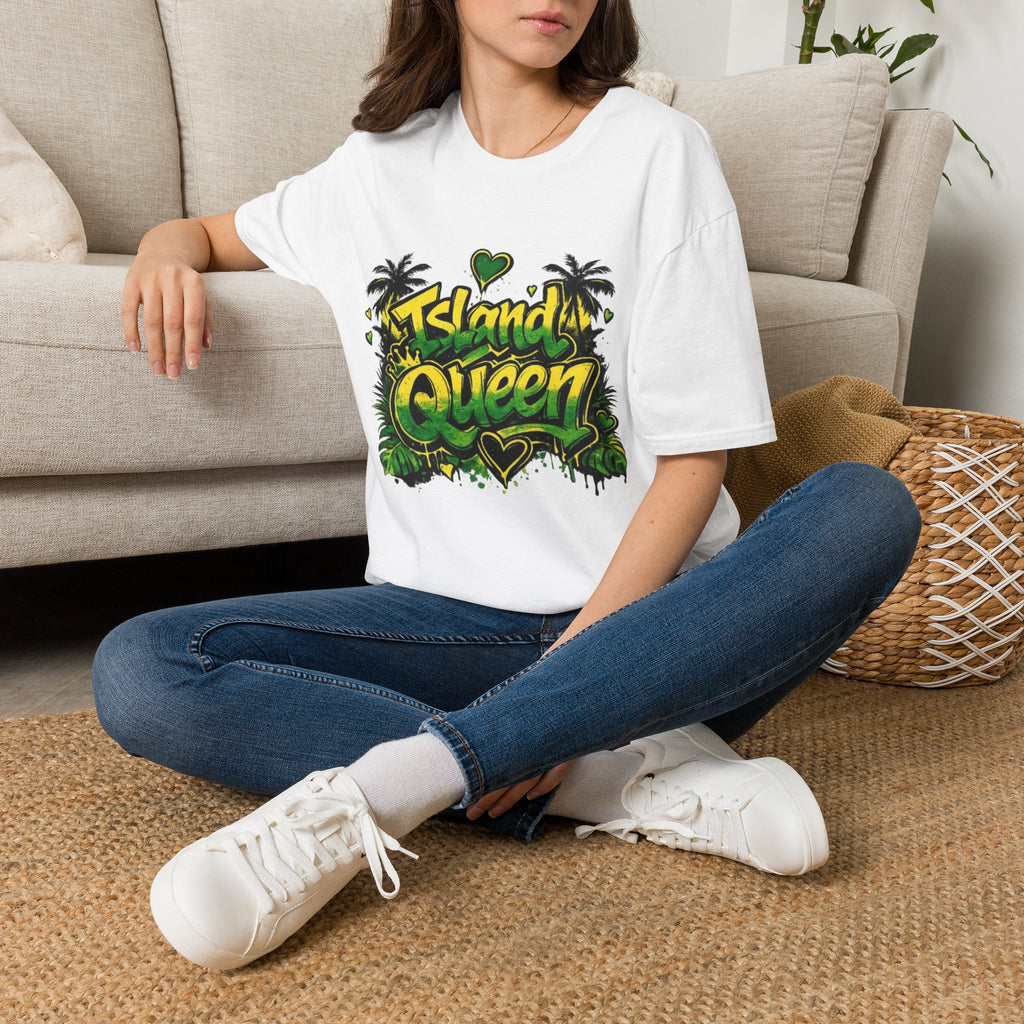 🇯🇲 Island Queen Graffiti Tee 👑