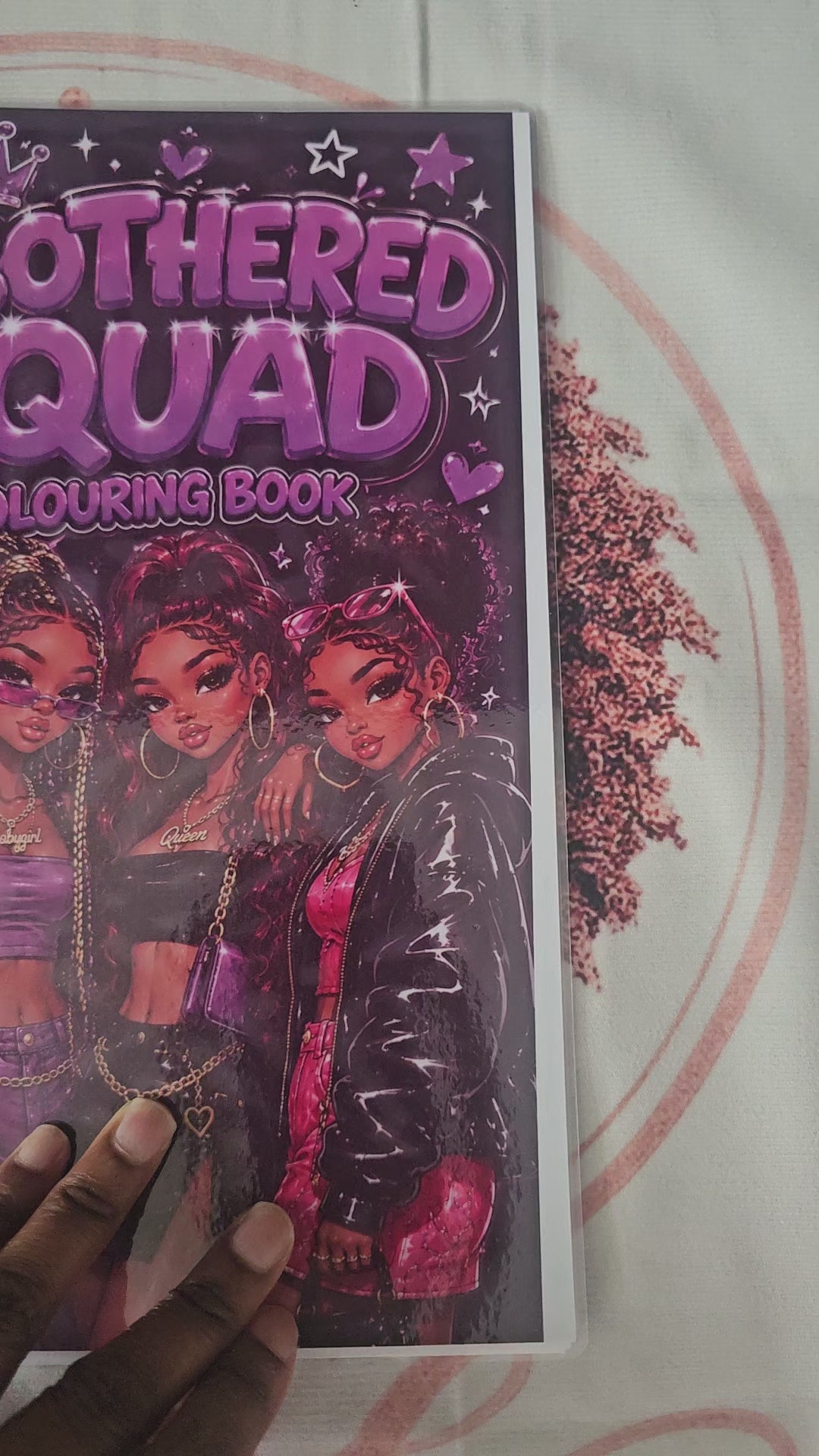 💜 Unbothered Squad Colouring Book with pack of colouring pencils💜