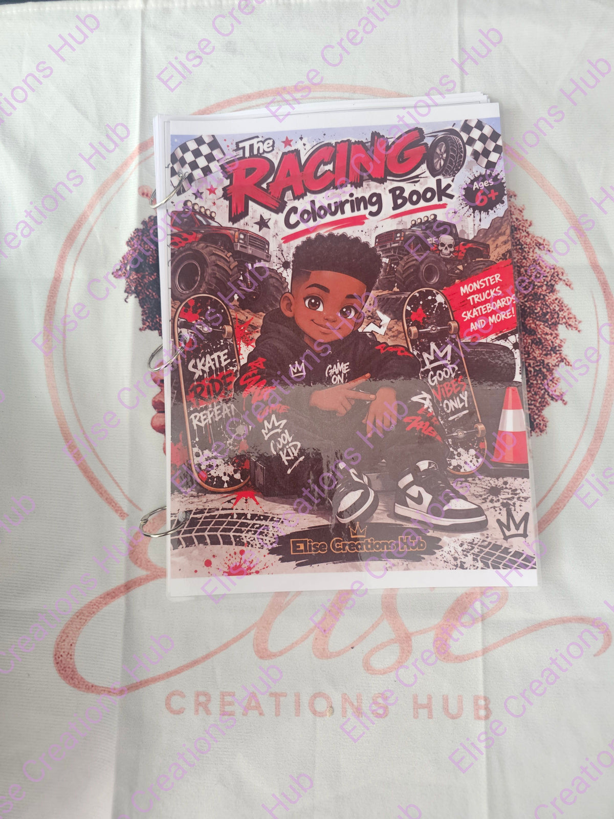 The Racing Colouring Book,  Trucks, Bikes, Skateboards & More! | Ages 6+