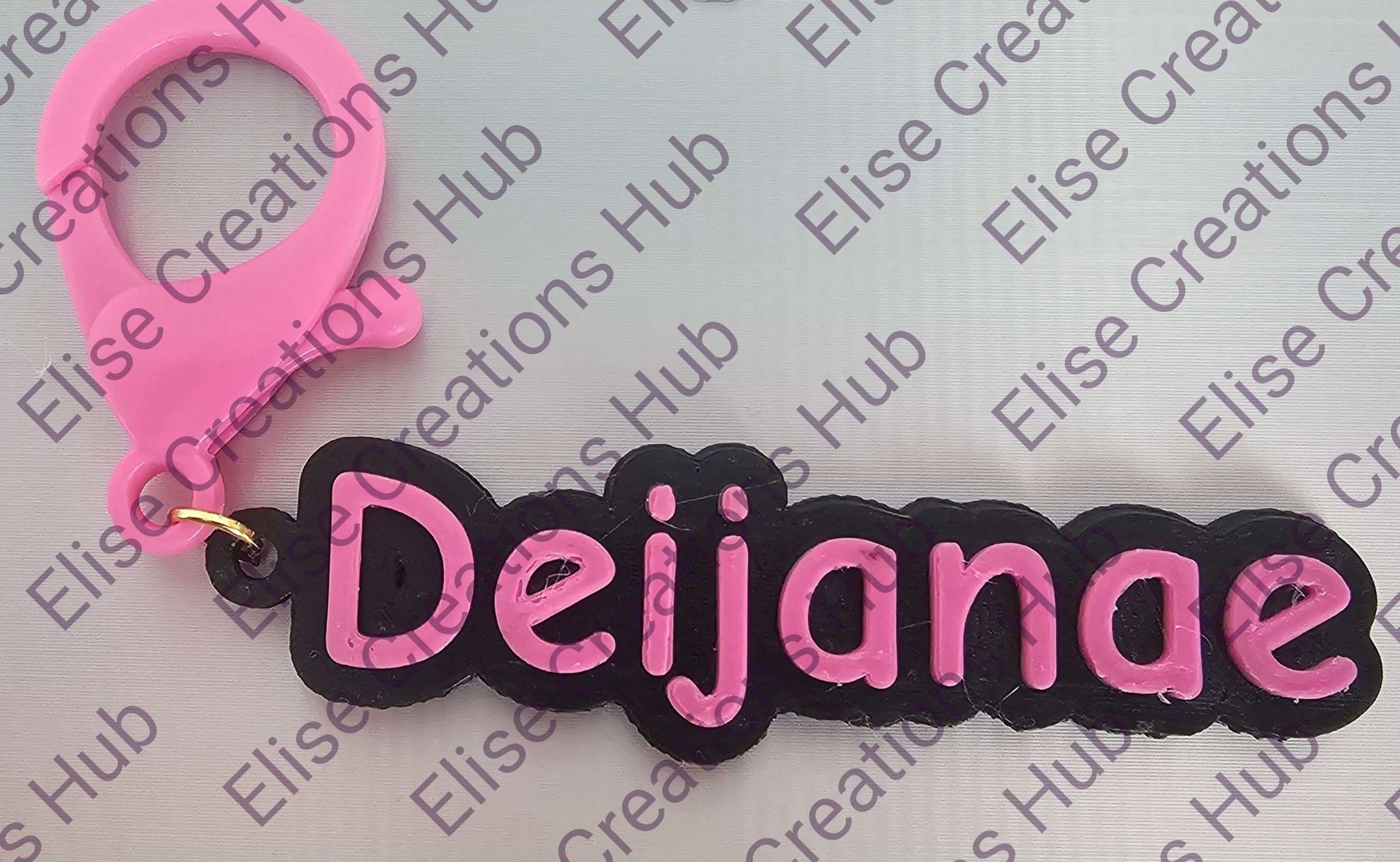 ✨ Personalised 3D Printed Name Keyring ✨