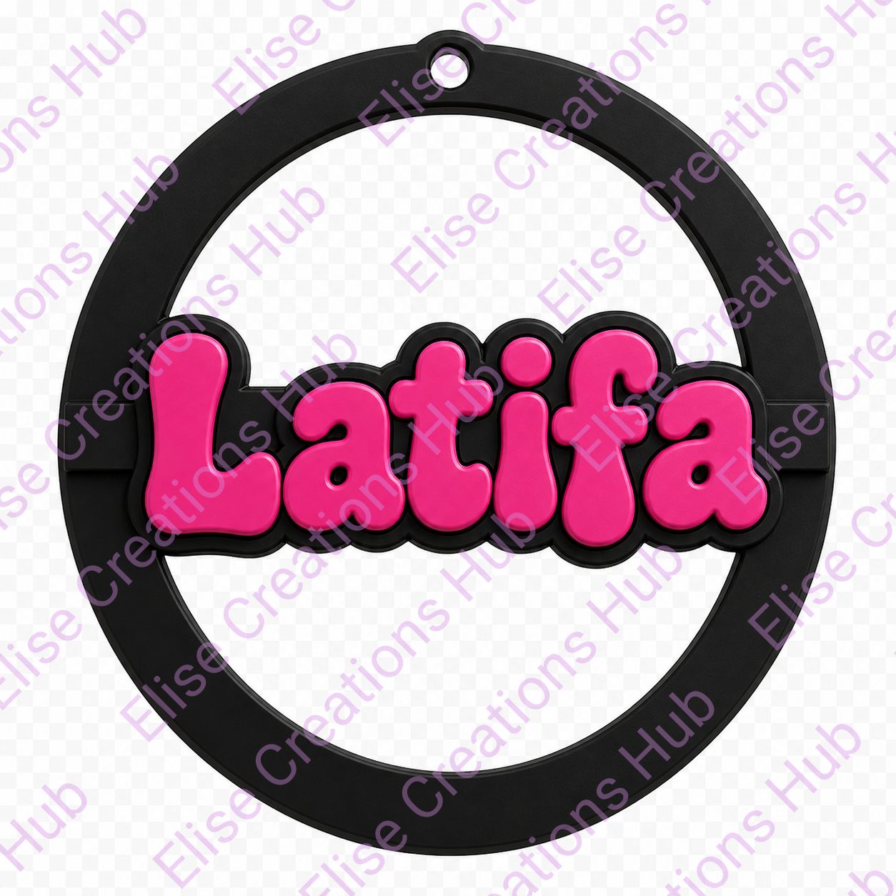 Personalised Name Hoop Earrings – Custom Bubble Letter Statement Hoops