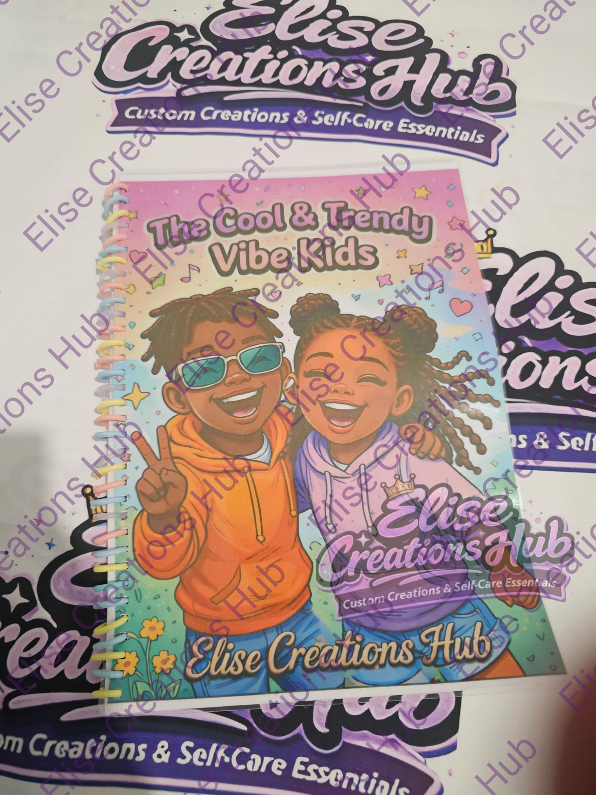 The Cool & Trendy Vibe Kids Colouring Book + Colouring Pencil Pack 🎨✨