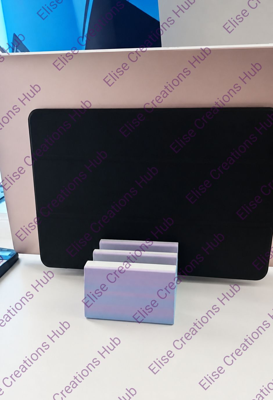 🖤 3-in-1 Laptop, Tablet & Phone Stand – Matte Multicolour