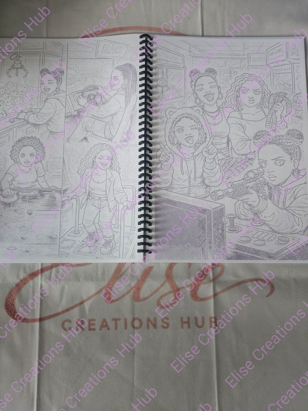 💜 Unbothered Squad Colouring Book with pack of colouring pencils💜
