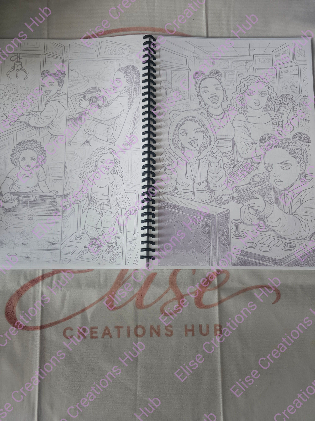💜 Unbothered Squad Colouring Book with pack of colouring pencils💜