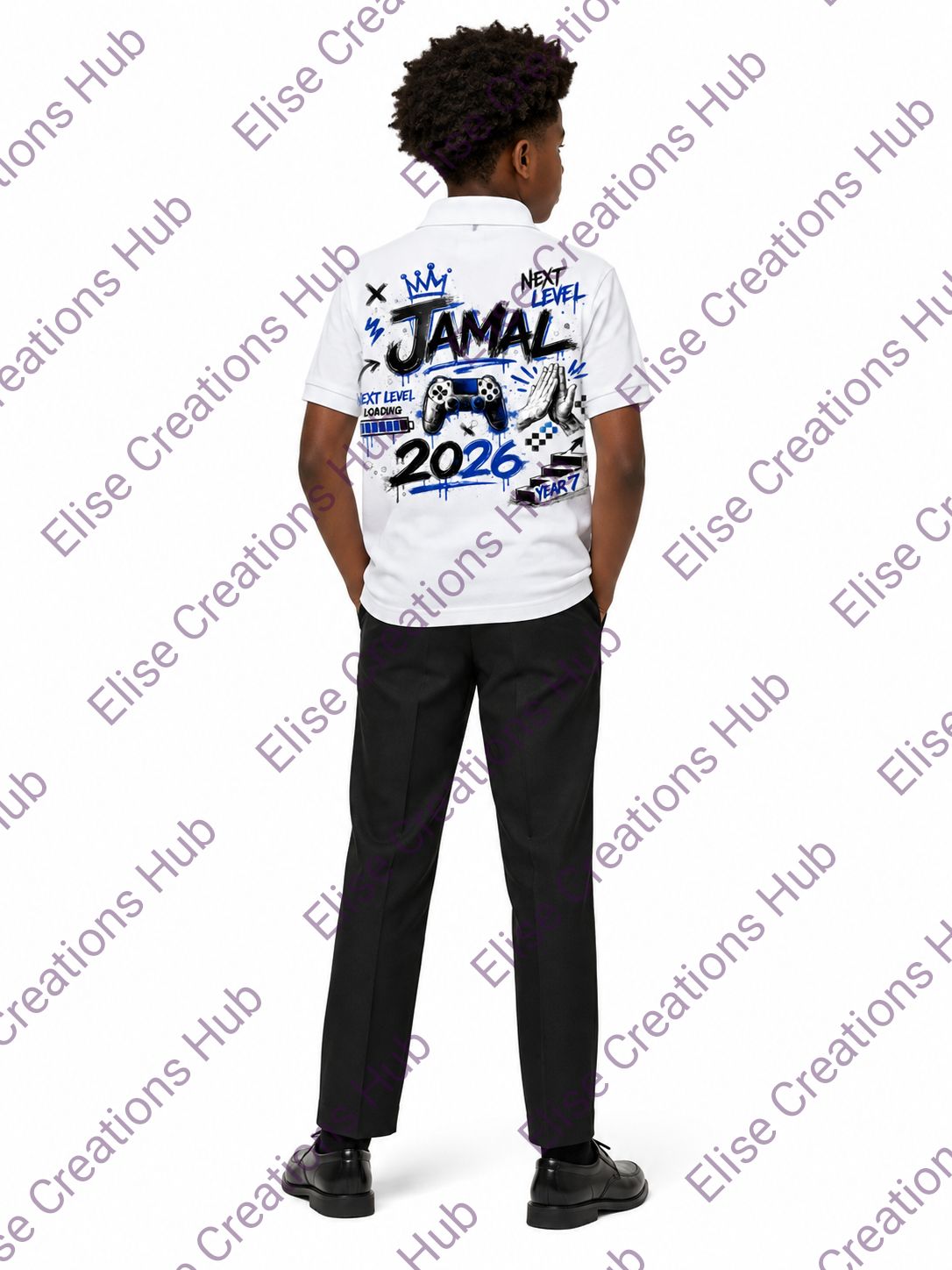 Personalised Gamer School Leavers 2026 Shirt | Next Level Loading | Custom Name Leavers Shirt