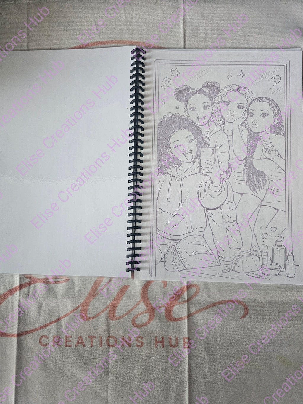 💜 Unbothered Squad Colouring Book with pack of colouring pencils💜